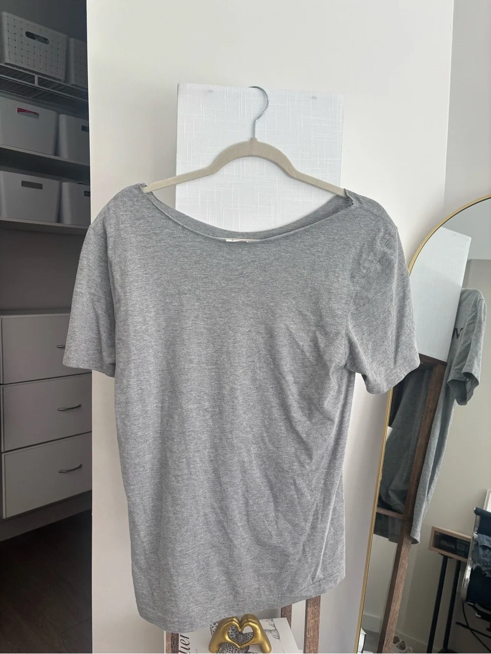 Nike Gray Tee with Maroon VT Accent